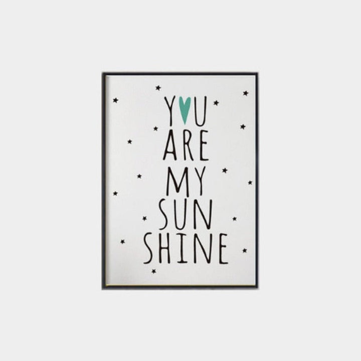 Modern Nursery Love - Canvas Wall Art Painting | Bowlift