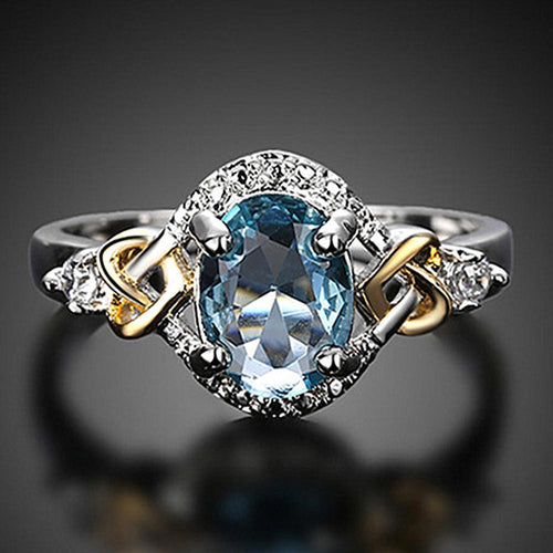 Silver Plated Alloy Crystal Ring | Bowlift