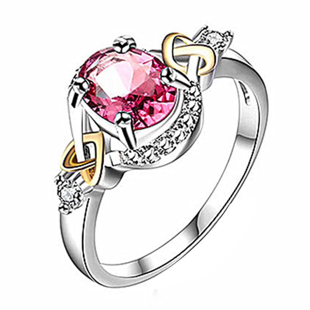 Silver Plated Alloy Crystal Ring | Bowlift