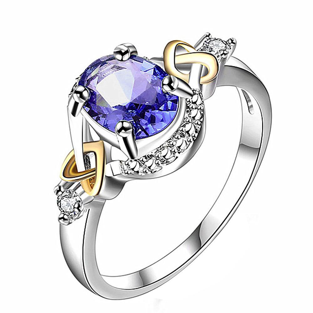 Silver Plated Alloy Crystal Ring | Bowlift