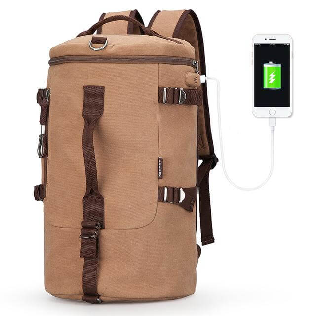 BowLift | Cylinder package Multifunctional Male Fashion Backpack