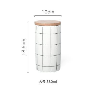 BowLift | Ceramic Bamboo Cover Kitchen Food Container