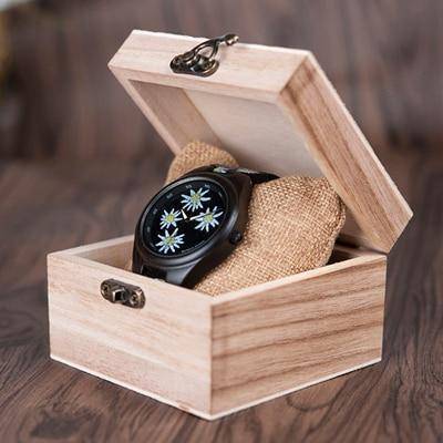 BowLift | Bamboo Wooden Watch for Women With Embroidered Face