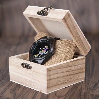 BowLift | Bamboo Wooden Watch for Women With Embroidered Face