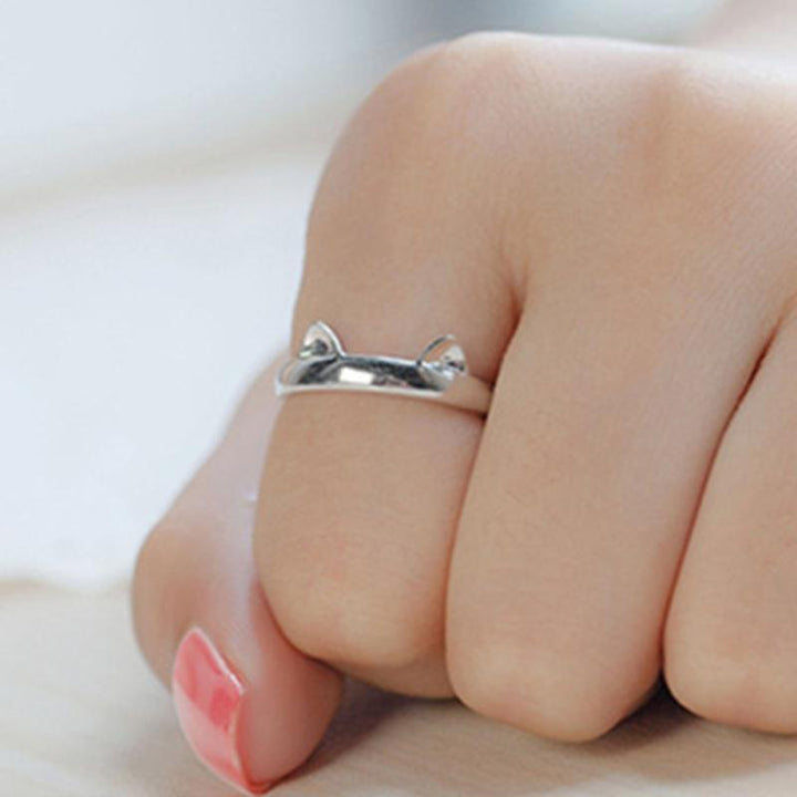 Silver-Plated Cat Ring | Bowlift