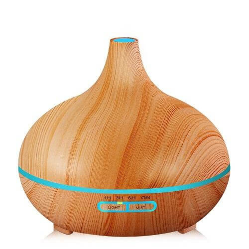 Wood Air Humidifier Essential Oil Diffuser Aroma Lamp | Bowlift