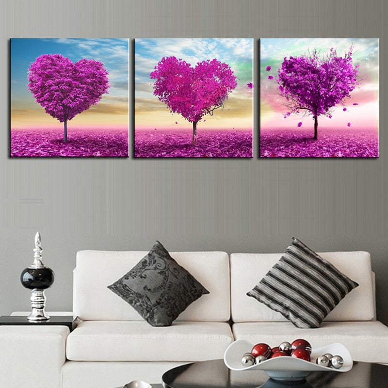Loving Trees - Canvas Wall Art Painting | Bowlift