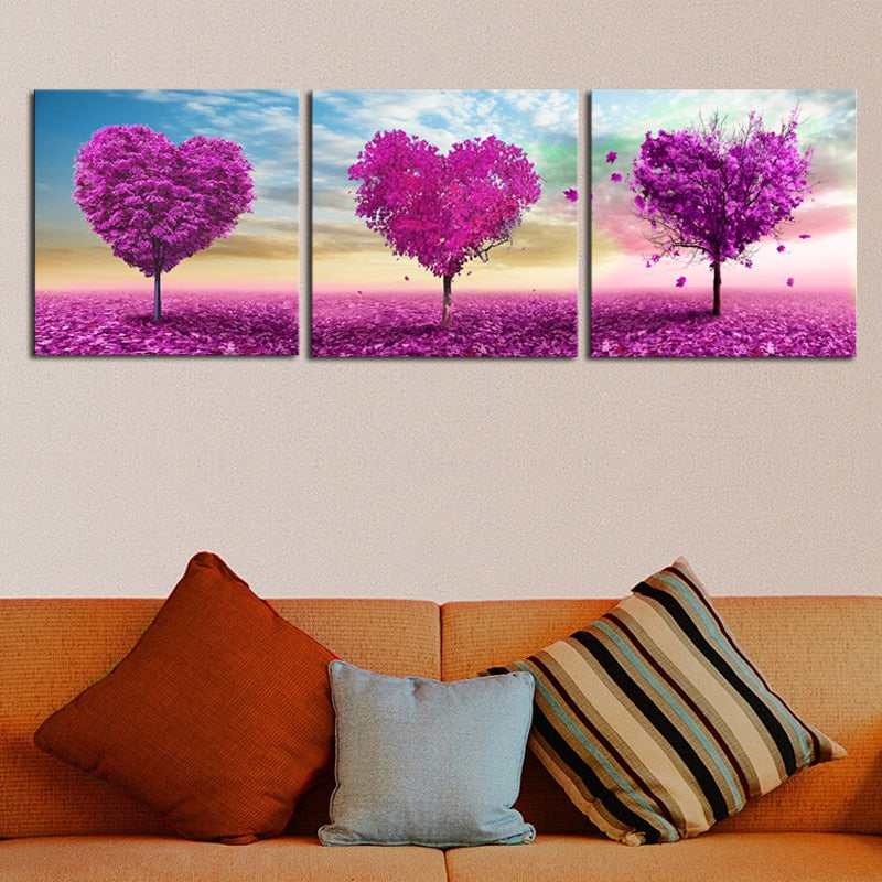 Loving Trees - Canvas Wall Art Painting | Bowlift