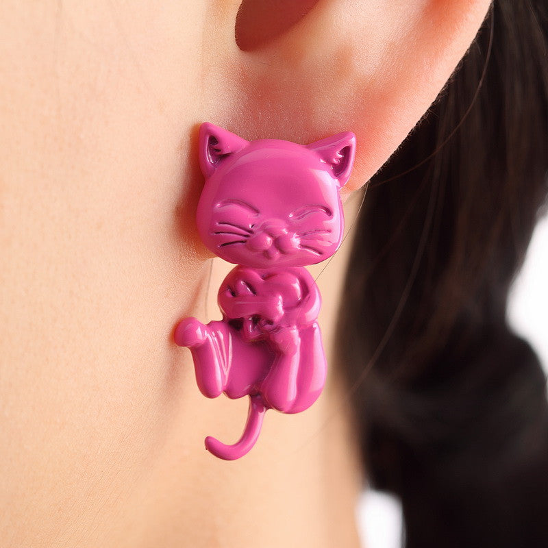 Bijoux Cat Earrings - Stud | Bowlift