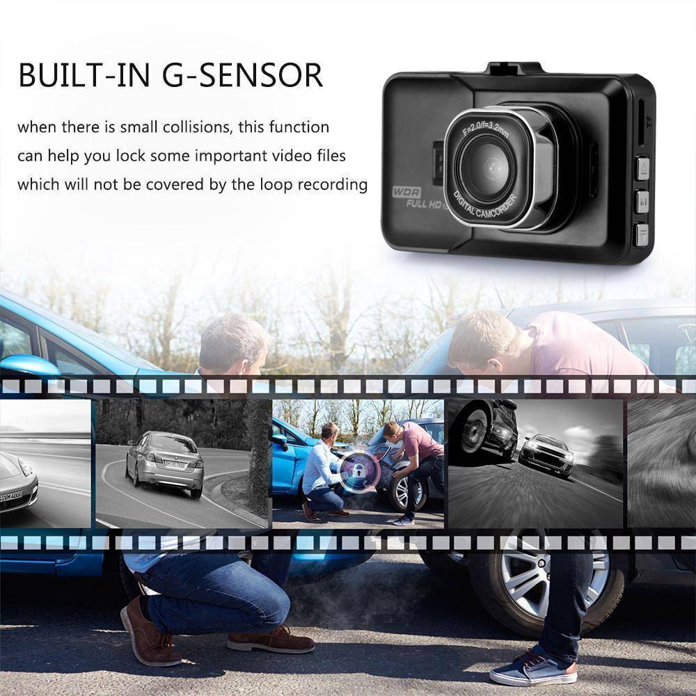 BowLift | 3 inch Dash Camera Car DVR Dash Cam Video Recorder HDMI HD 1080P Camcorder Night Vision Motion Detection Loop Recording