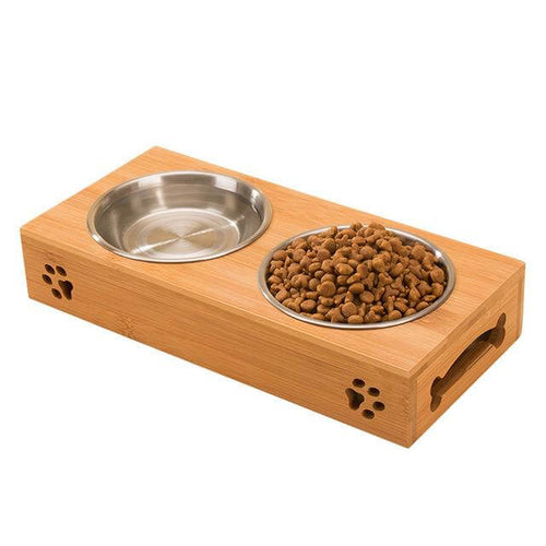 BowLift | Wooden Pet Food Bowl