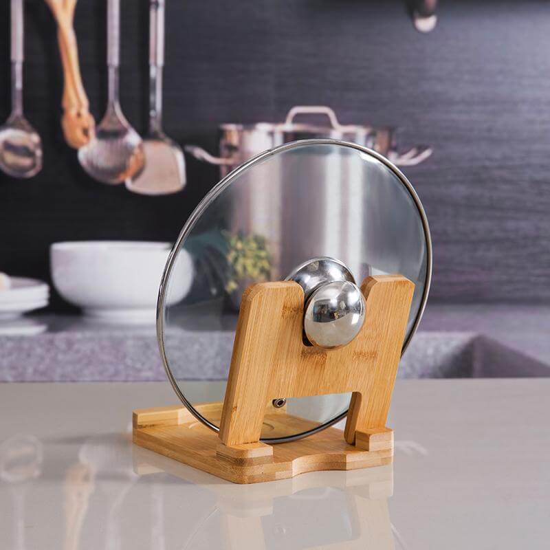 Cutting Board FoldaBowlifte wooden pot lids holder | Bowlift