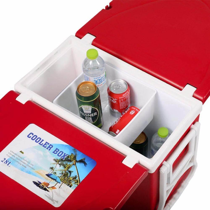 BowLift | Multi Function Foldable Rolling Cooler Box Picnic Camping Outdoor Furniture Set