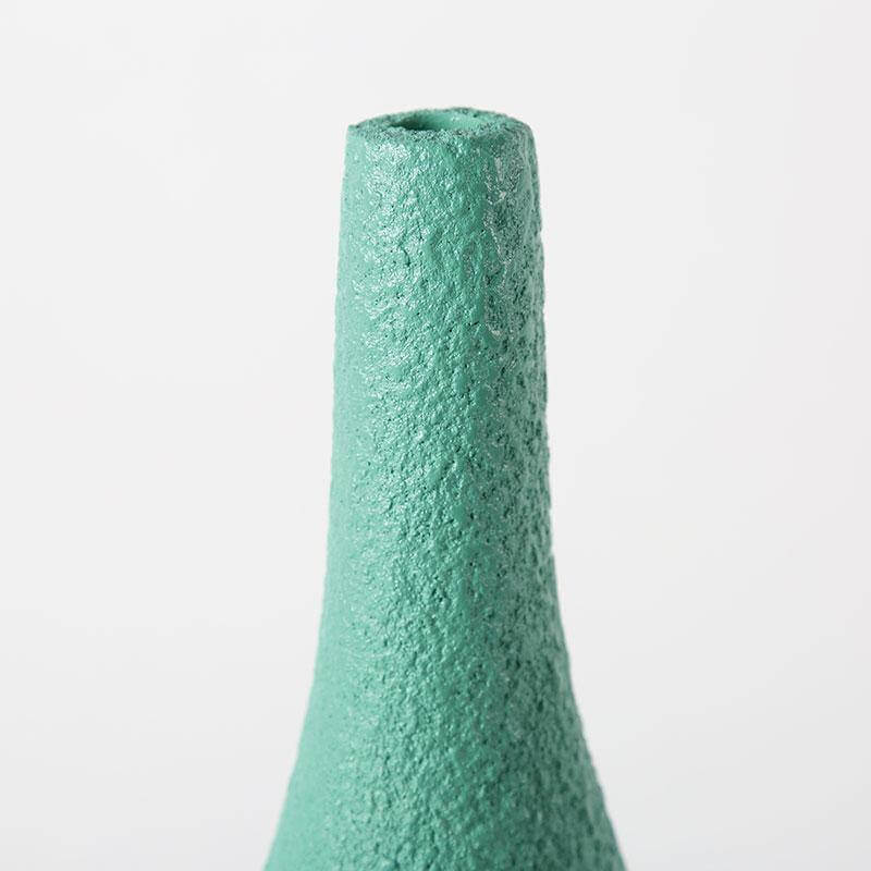 BowLift | Interior Green Resin Flower Stone Vase for Home Decoration