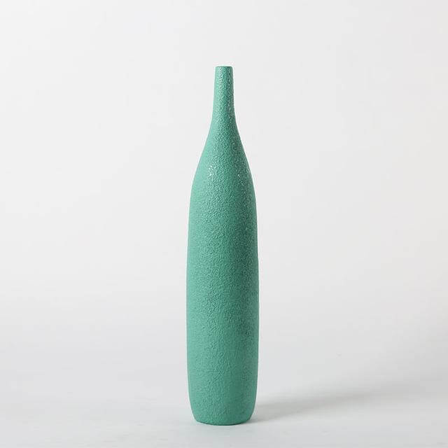 BowLift | Interior Green Resin Flower Stone Vase for Home Decoration