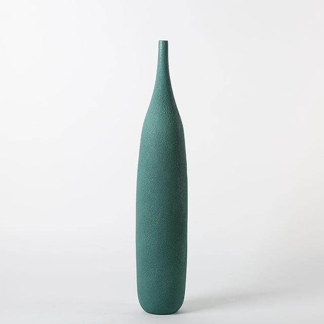 BowLift | Interior Green Resin Flower Stone Vase for Home Decoration