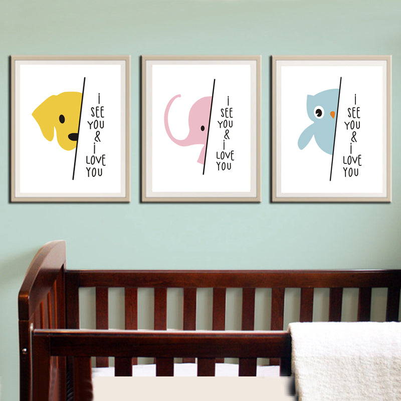 I See You I love you Sweet Quote Elephant | Bowlift