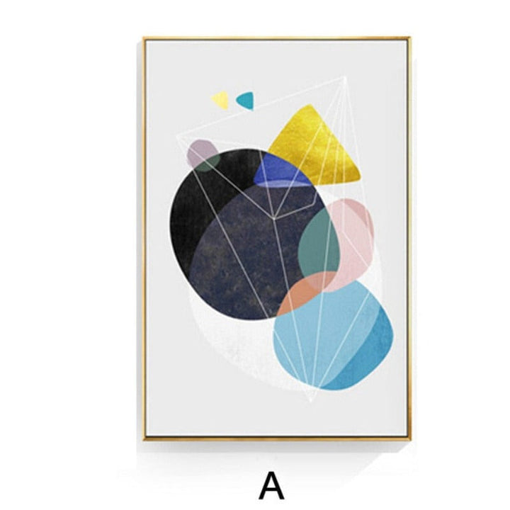 Geometric Nordic - Canvas Wall Art Painting | Bowlift