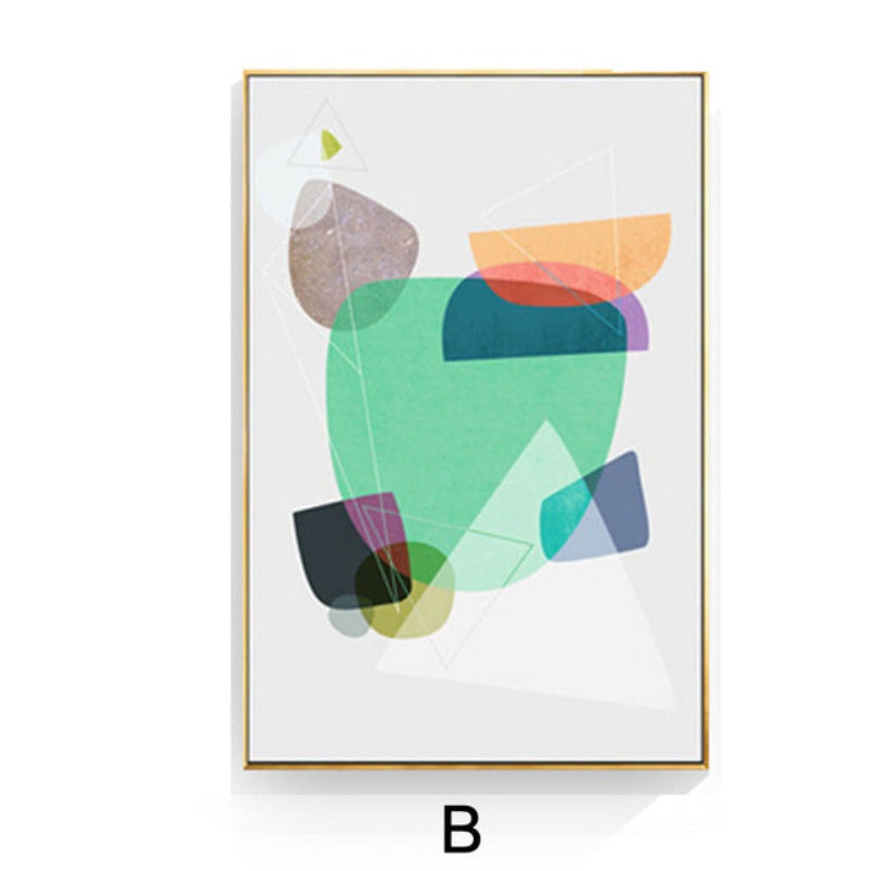 Geometric Nordic - Canvas Wall Art Painting | Bowlift
