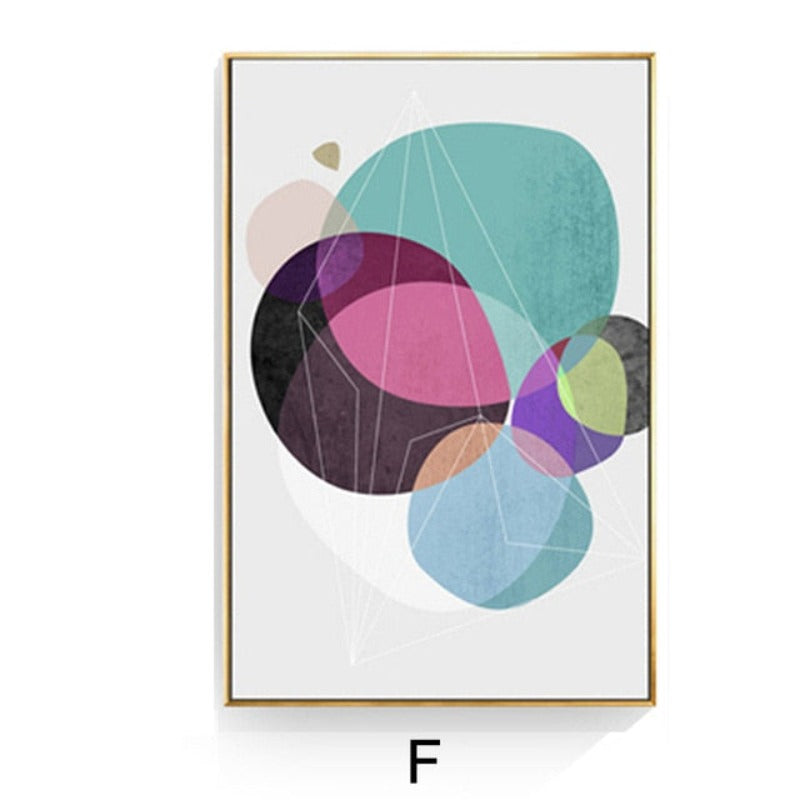 Geometric Nordic - Canvas Wall Art Painting | Bowlift