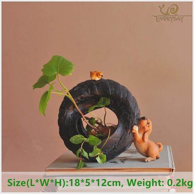 BowLift | Cute Dog FlowerPot decoration