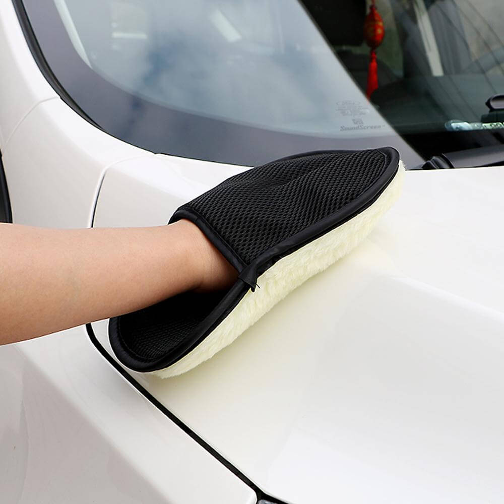 BowLift | Soft Wool Car  Microfiber Cleaning Gloves