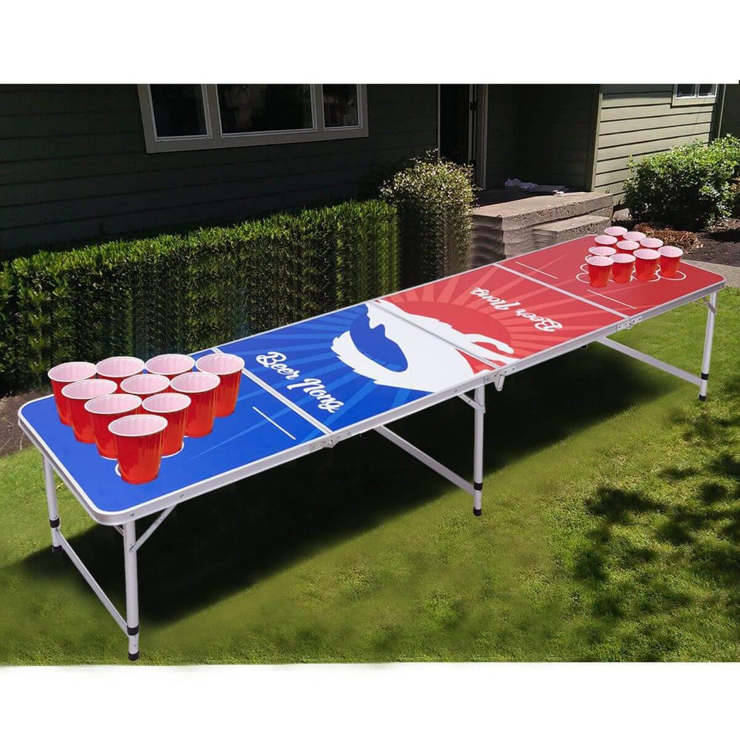 BowLift | 8FT Portable Indoor Folding Pong Table Party Gaming