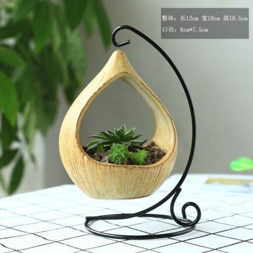 Flower Hanging Triangle Vase Container Pot | Bowlift