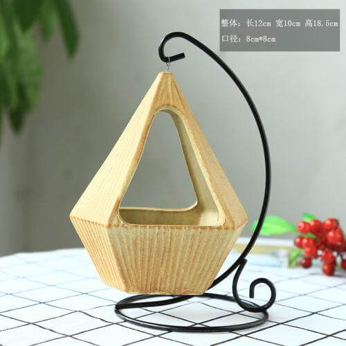 Flower Hanging Triangle Vase Container Pot | Bowlift