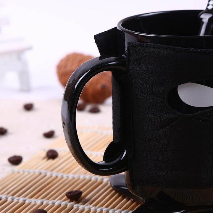 BowLift | Creative Ninja Ceramic Mug with Mask Sword and Spoon