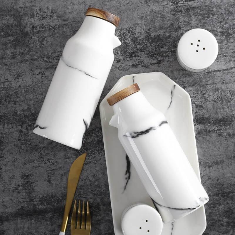 BowLift | Ceramic Salt And Pepper Oil Bottle Set