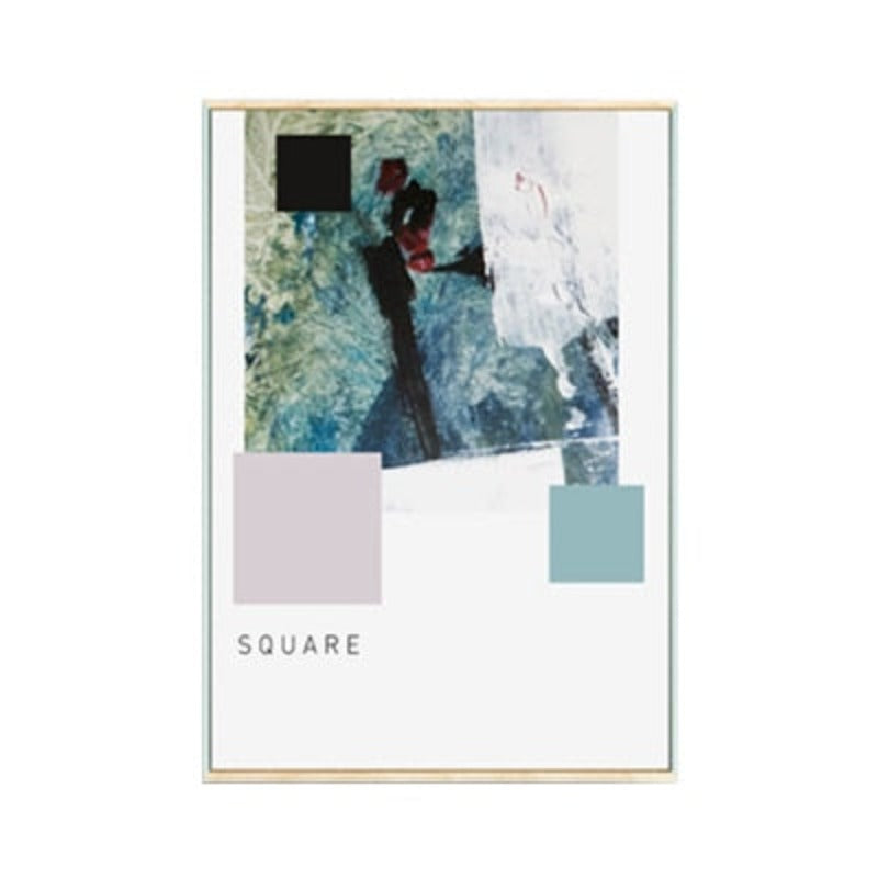Geometric Nordic Shapes - Canvas Wall Art Painting | Bowlift