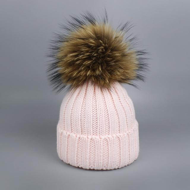 BowLift | Warm Knitted Fur Hat Scarf Set