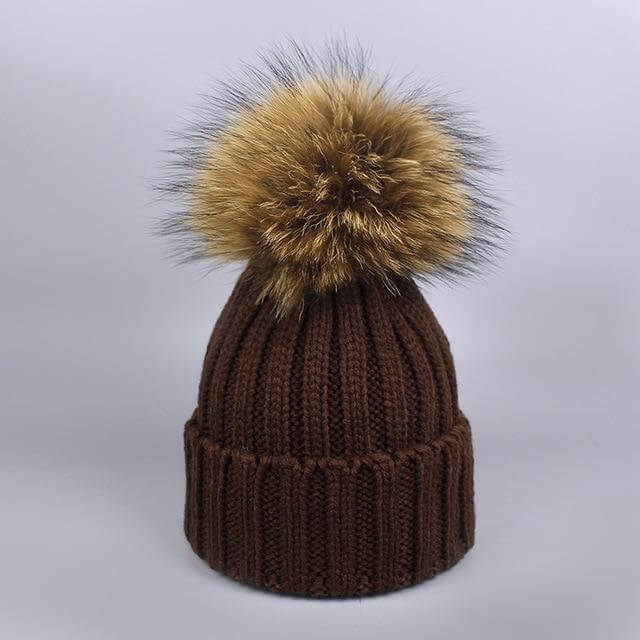 BowLift | Warm Knitted Fur Hat Scarf Set