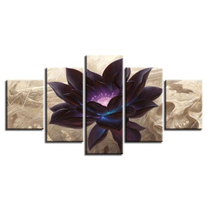 Black Lotus - Canvas Wall Art Painting | Bowlift