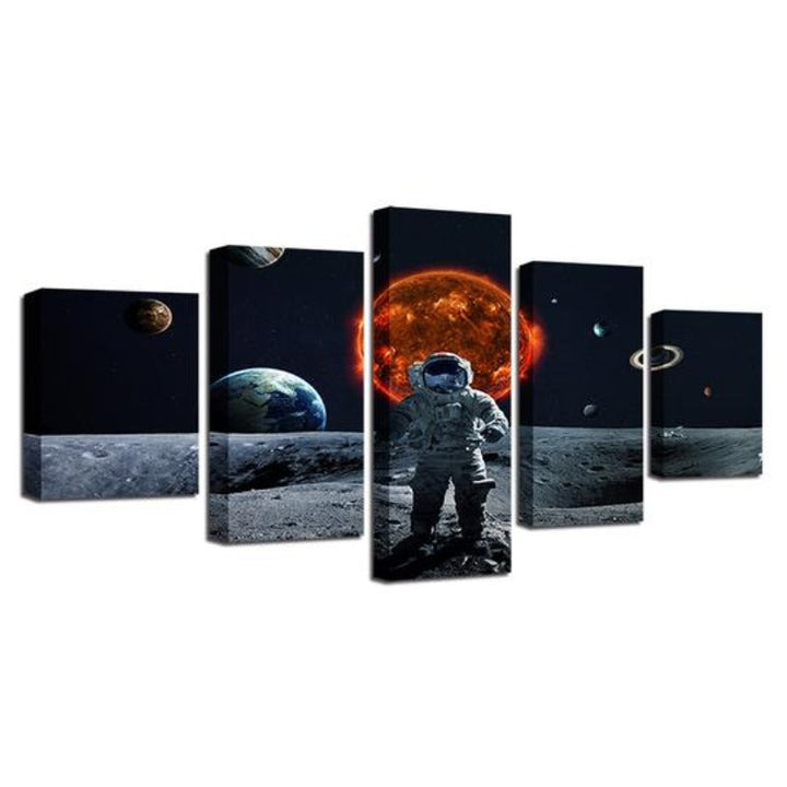 Astronaut In Space - Canvas Wall Art Painting | Bowlift