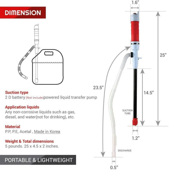 BowLift | Electric Liquid Transfer Pump Car Vehicle Fuel Gas Suction