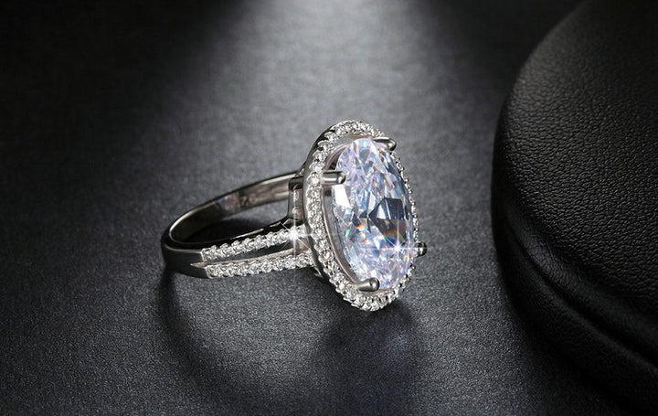 Oval Cut 6ct CZ Ring | Bowlift