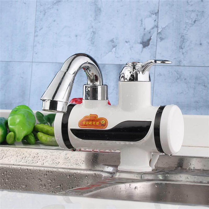 BowLift | Mounted Plastics Deck White LED Digital Tankless Electric Instant Faucet