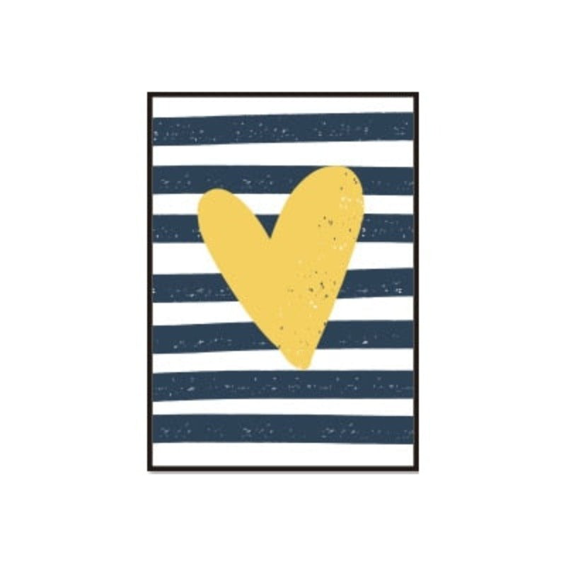 Modern Nursery Love - Canvas Wall Art Painting | Bowlift