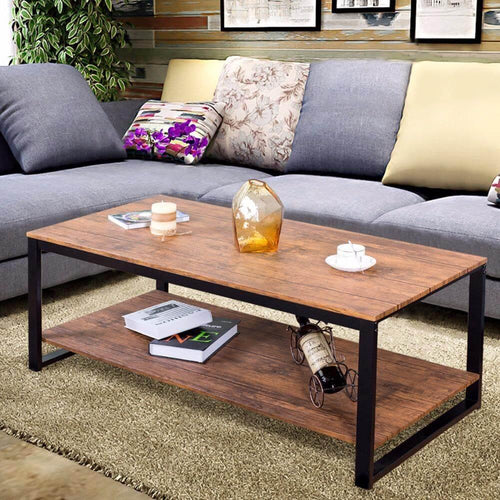 BowLift | Modern Metal Frame Rectangle Coffee Table