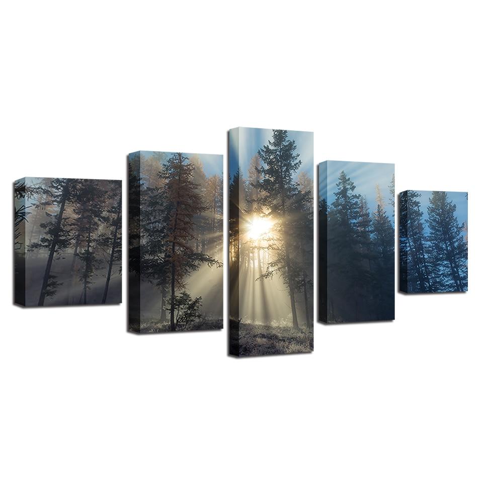 The Forest Light - Canvas Wall Art Painting | Bowlift