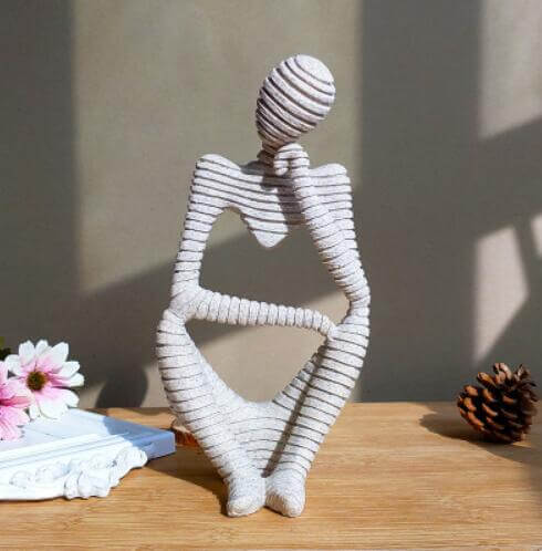Creative European Thinking Character  Sculpture Home Decoration | Bowlift