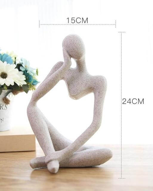 Creative European Thinking Character  Sculpture Home Decoration | Bowlift