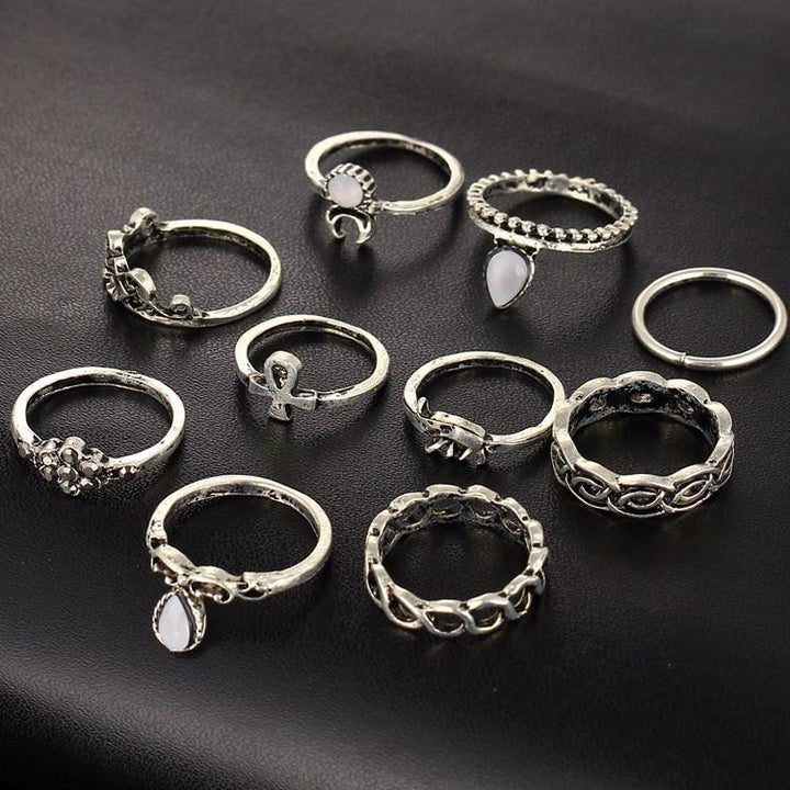 Bohemian Ring Stack - 10 Ring Set | Bowlift