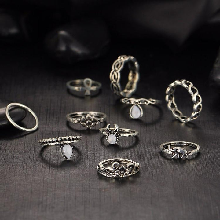 Bohemian Ring Stack - 10 Ring Set | Bowlift