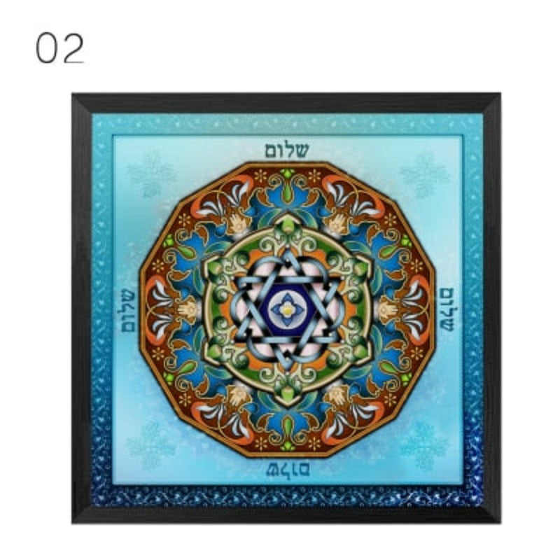 Mandala Ornament Thangka Yoga - Canvas Wall Art Painting | Bowlift