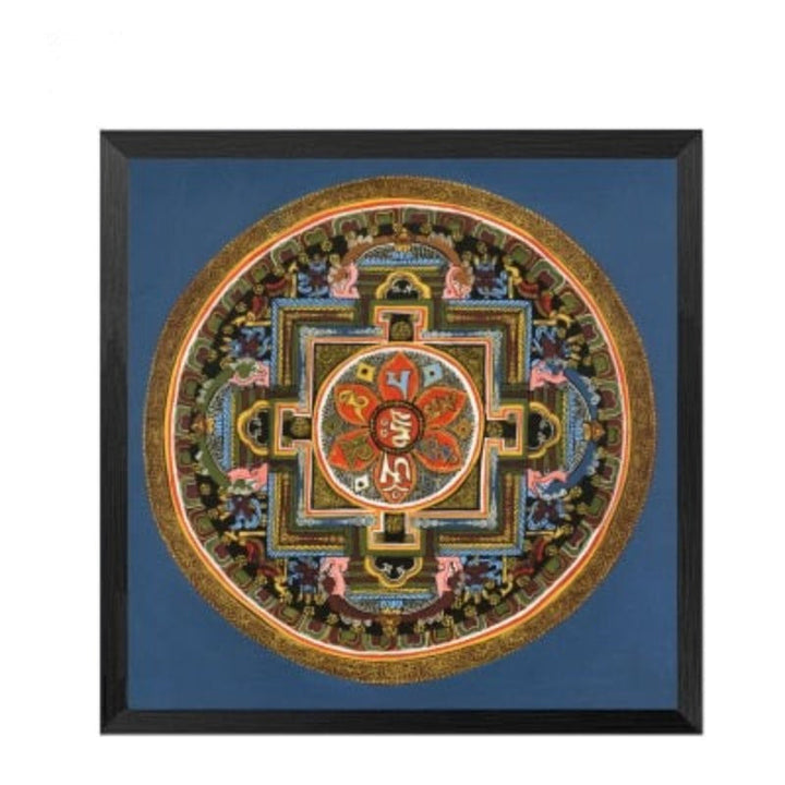 Mandala Ornament Thangka Yoga - Canvas Wall Art Painting | Bowlift