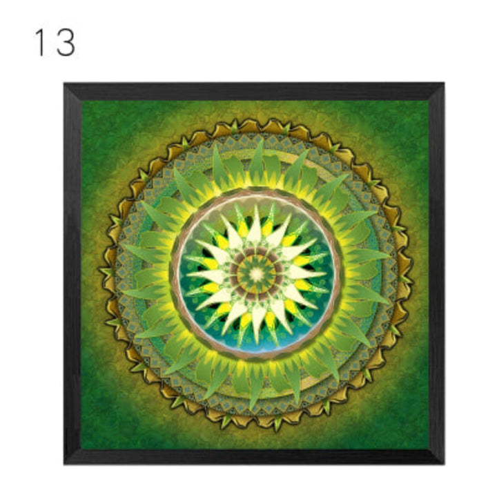 Mandala Ornament Thangka Yoga - Canvas Wall Art Painting | Bowlift