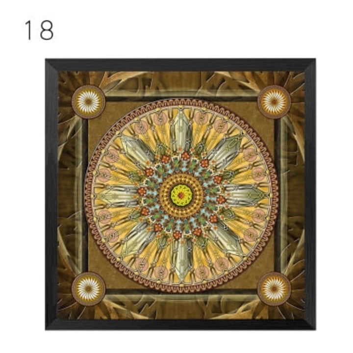 Mandala Ornament Thangka Yoga - Canvas Wall Art Painting | Bowlift